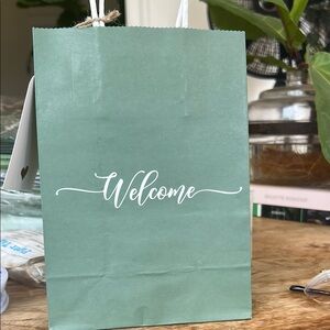 Welcome Green Party Gift Bag